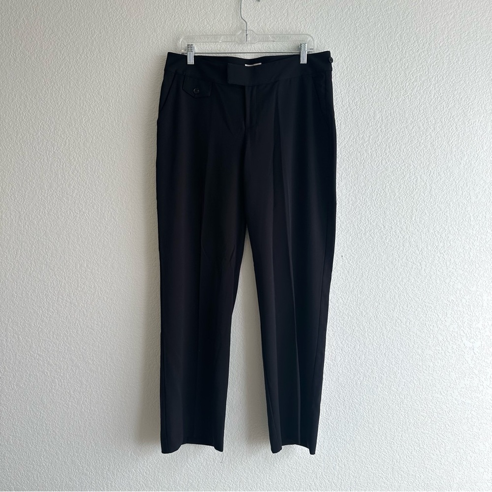 Christopher & Banks Black Straight Leg Stretch Trousers Size 12